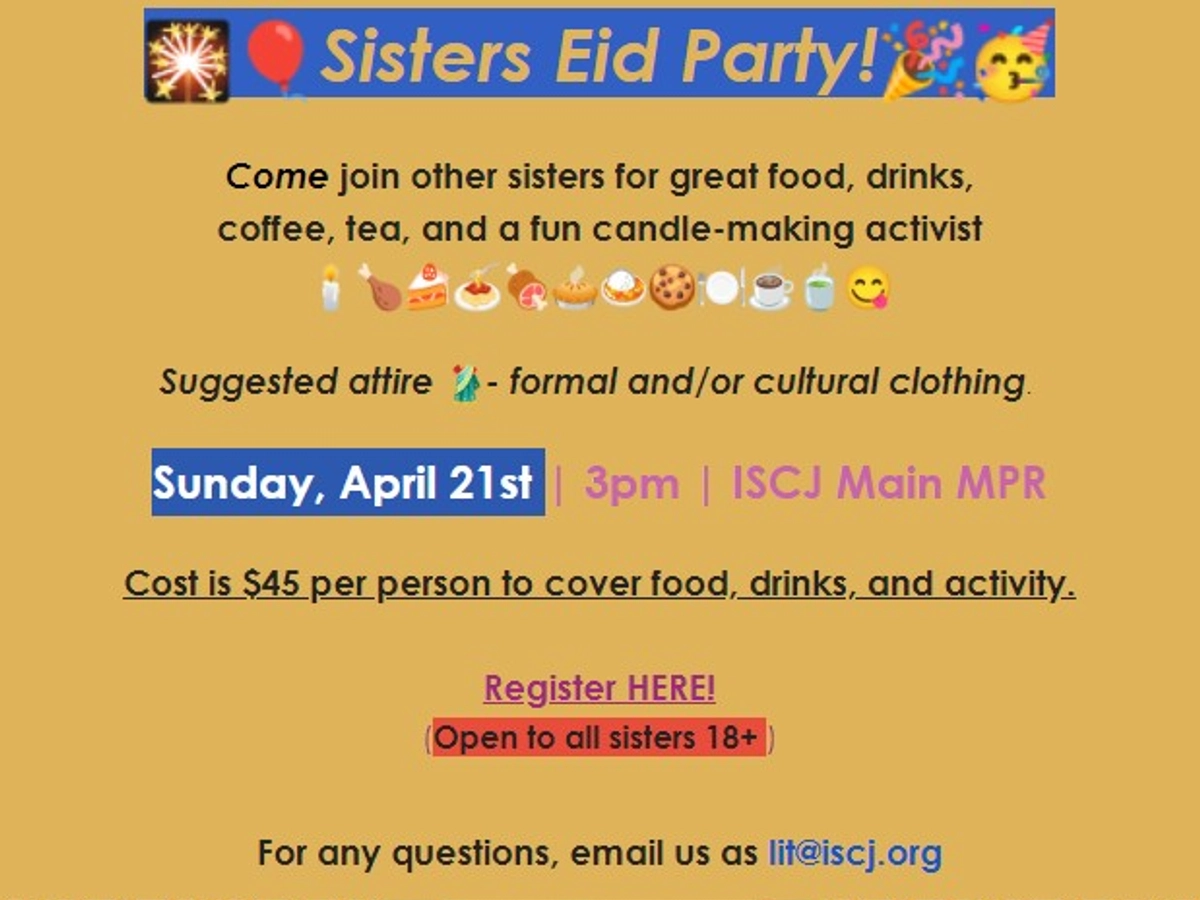 ISCJ Sisters Eid Party