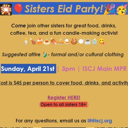 ISCJ Sisters Eid Party