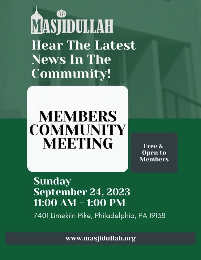 Members Community Meeting