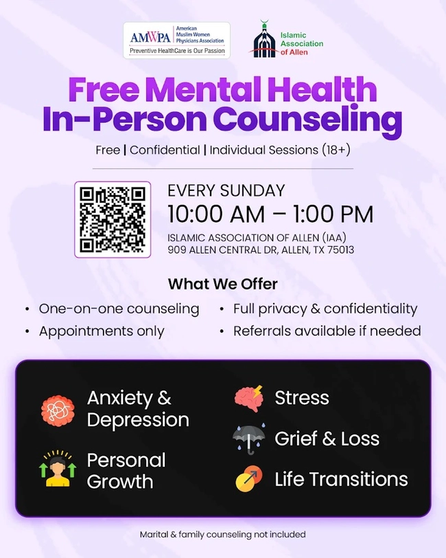 Free Mental Health In-Person Counseling