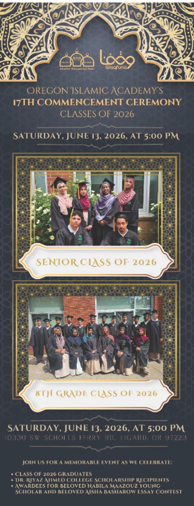 Oregon Islamic Academy's 17th Commencement Ceremony