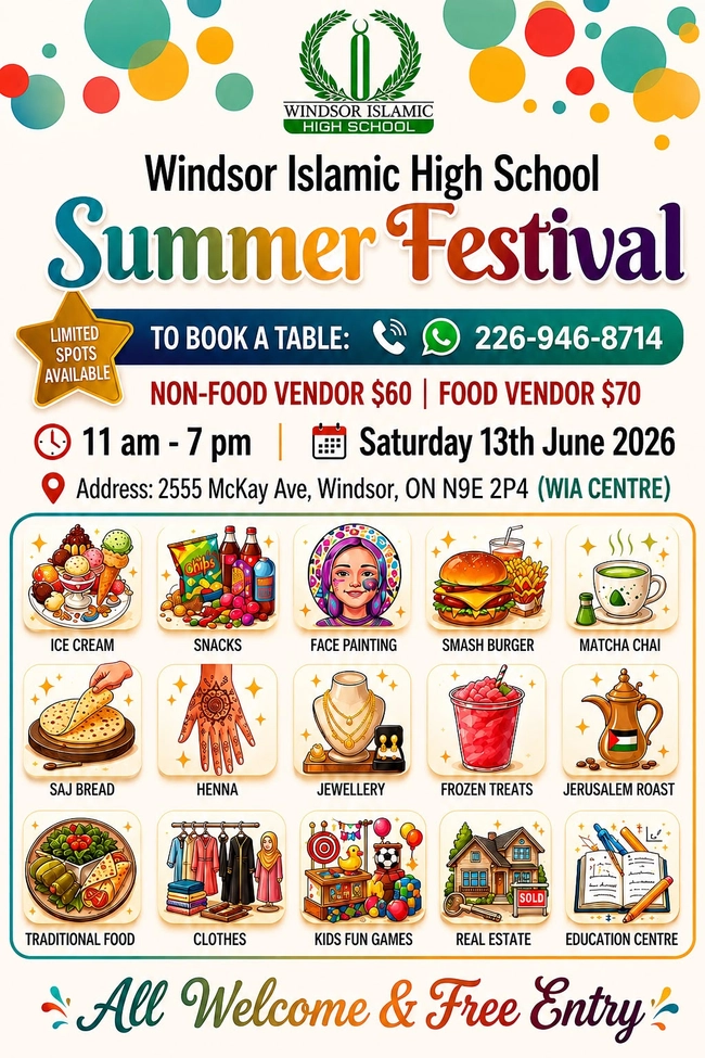 Windsor Islamic High School Summer Festival