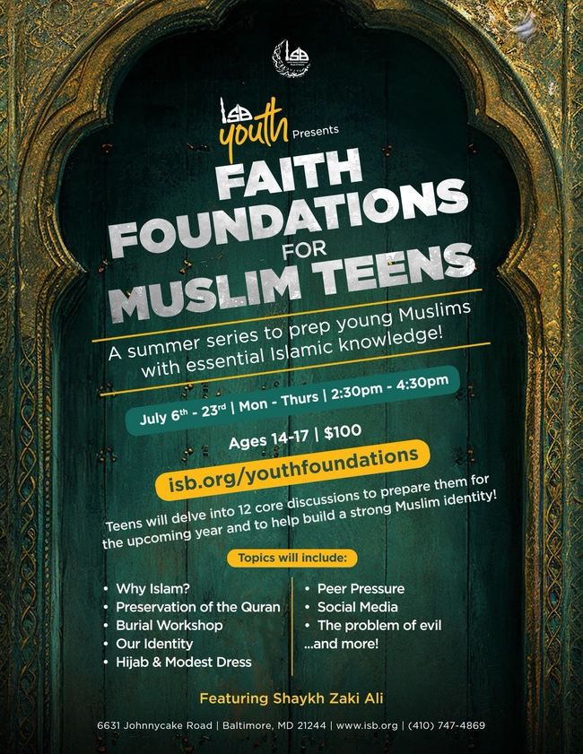 Faith Foundations for Muslim Teens