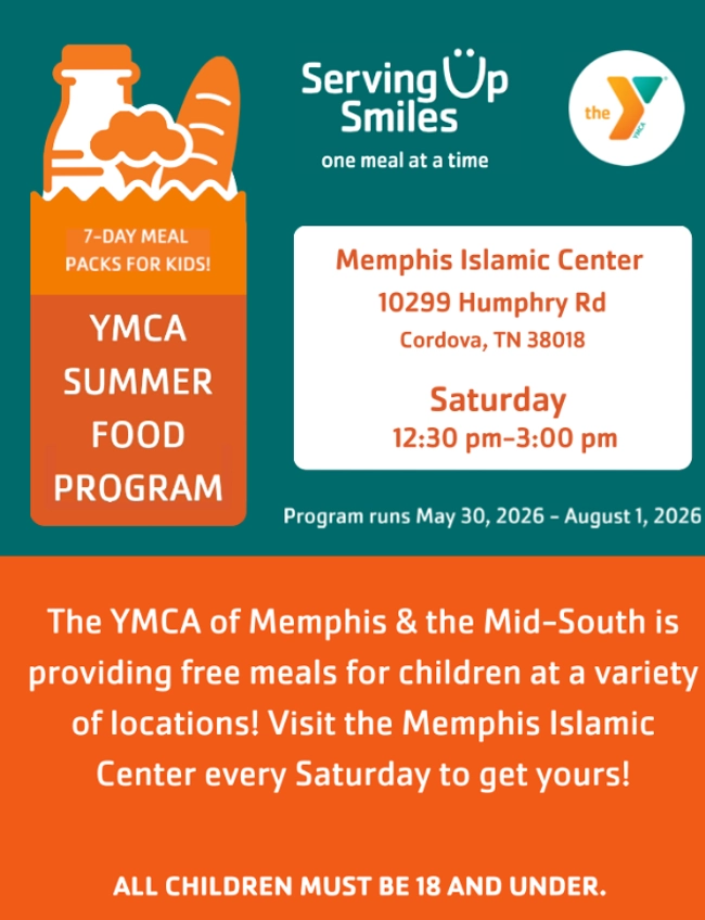YMCA Summer Food Program at Memphis Islamic Center