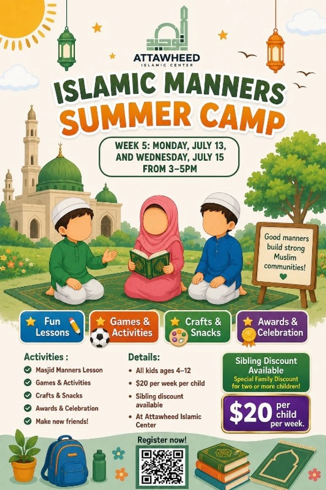 Islamic Manners Summer Camp – Week 5 (Day 1)