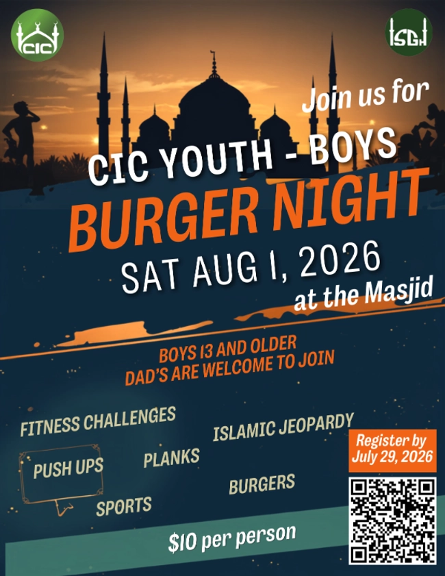 CIC Youth - Boys Burger Night