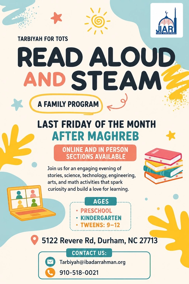 Tarbiyah for Tots: Read Aloud and STEAM
