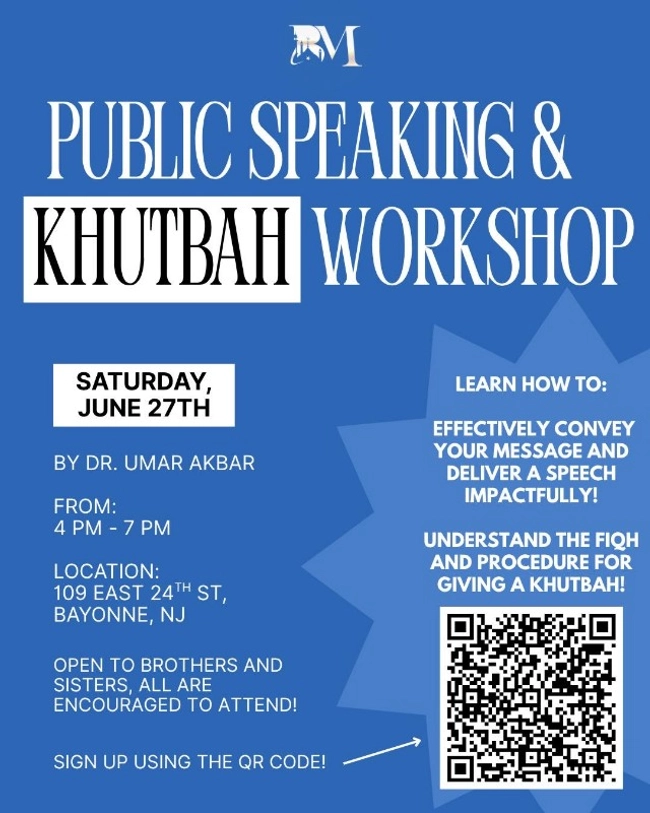 Public Speaking & Khutbah Workshop