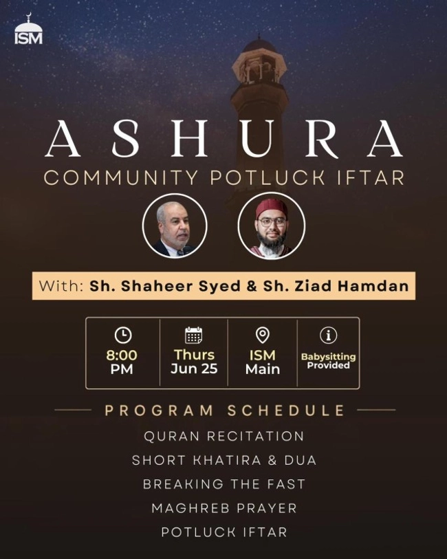 Ashura Community Potluck Iftar
