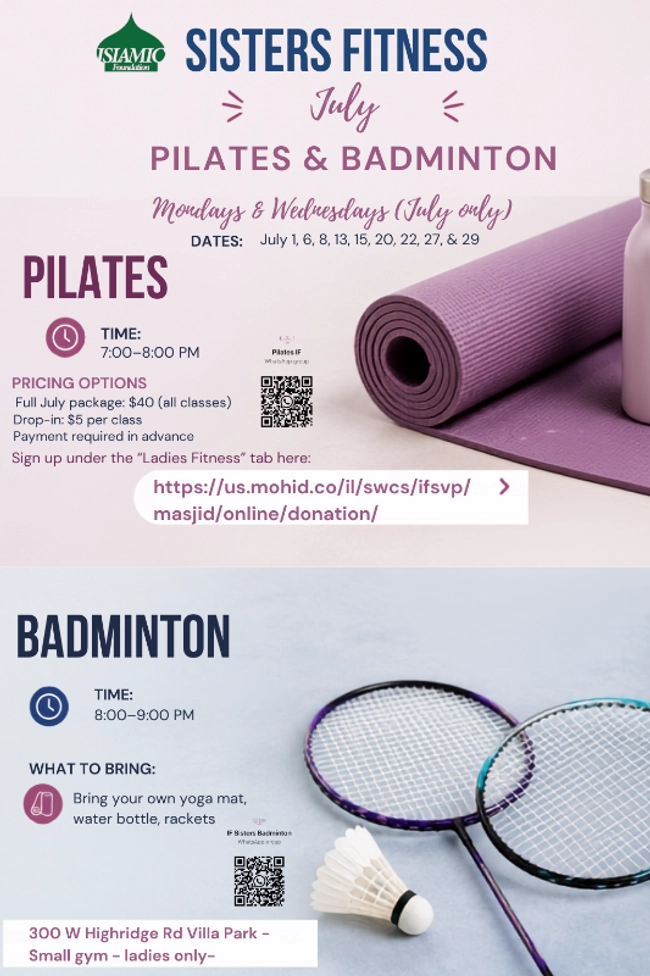  Sisters Workout - Pilates and Badminton