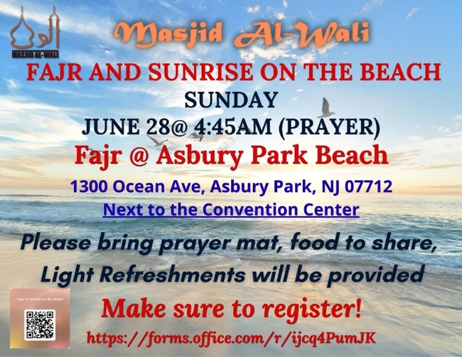 Fajr and Sunrise on the Beach