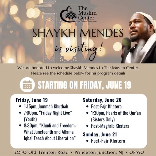 Friday Night Live (Youth) with Shaykh Mendes