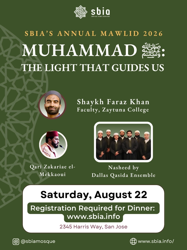 SBIA’s Annual Mawlid 2026: Muhammad - The Light That Guides Us