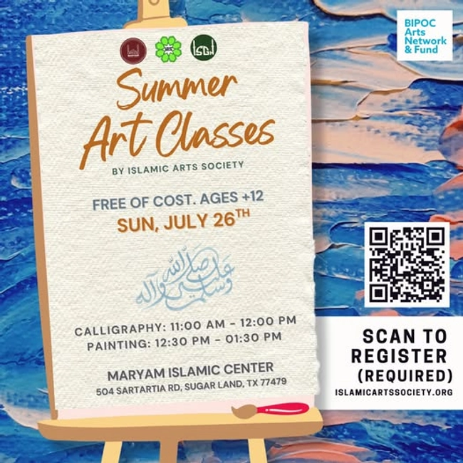 Summer Art Classes by Islamic Arts Society