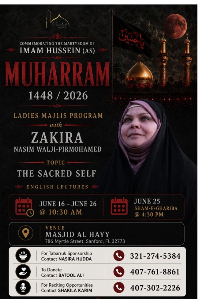 Ladies Majlis Program: The Sacred Self