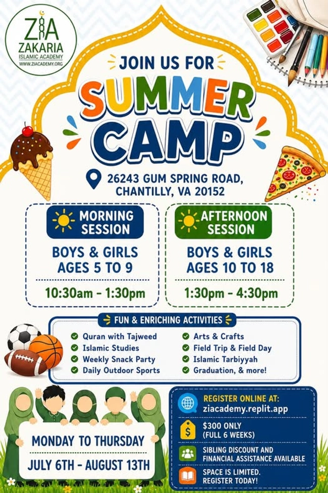 ZIA Zakaria Summer Camp - Afternoon Session