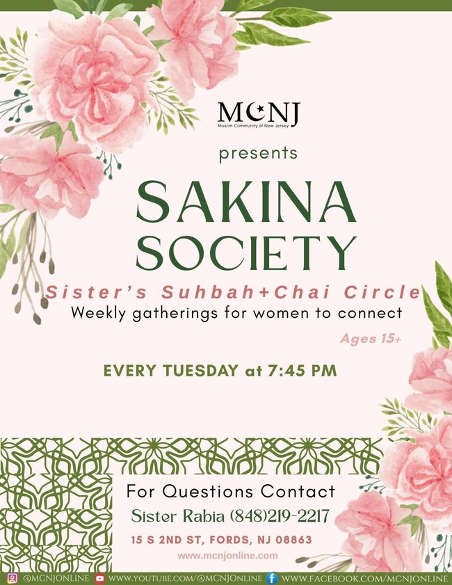 Sakina Society: Sister's Subhah + Chai Circle