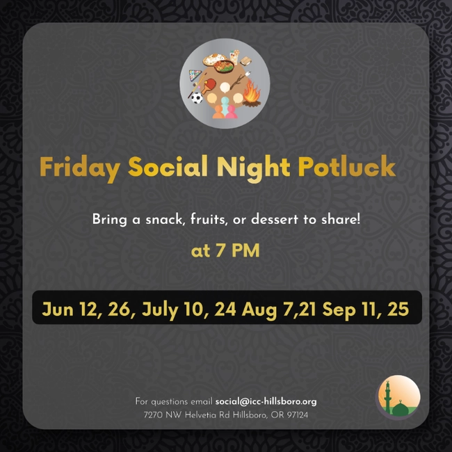 Friday Social Night Potluck