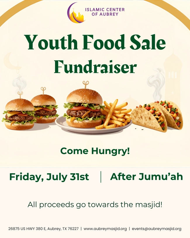 Youth Food Sale Fundraiser