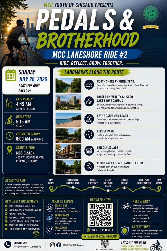 Pedals & Brotherhood: MCC Lakeshore Ride #2
