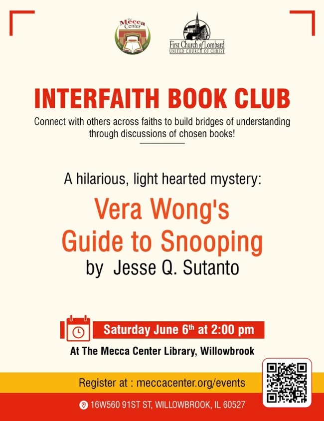 Interfaith Book Club: Vera Wong's Guide to Snooping