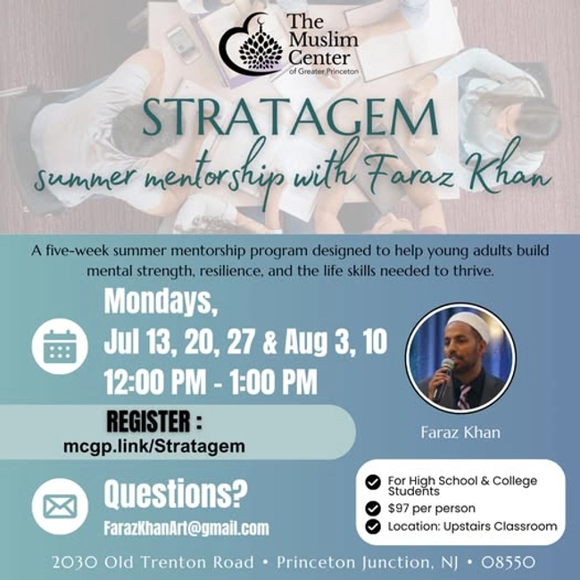 STRATAGEM Summer Mentorship with Faraz Khan