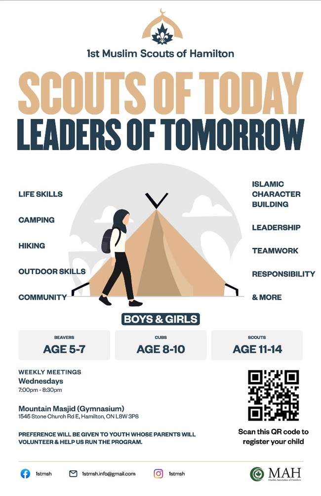 1st Muslim Scouts of Hamilton Weekly Meetings