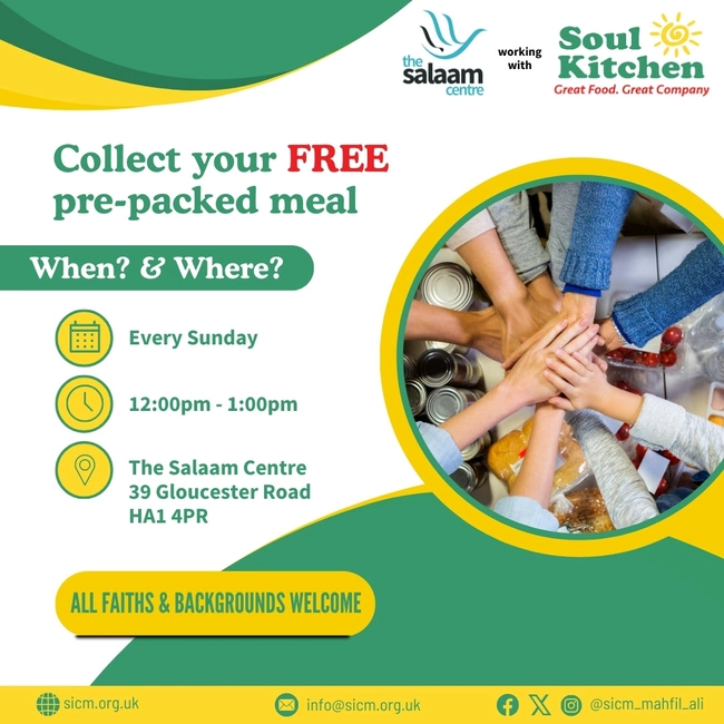 Collect Your FREE Pre-packed Meal