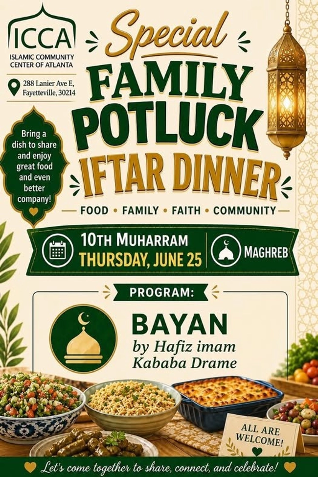 Family Potluck Iftar Dinner