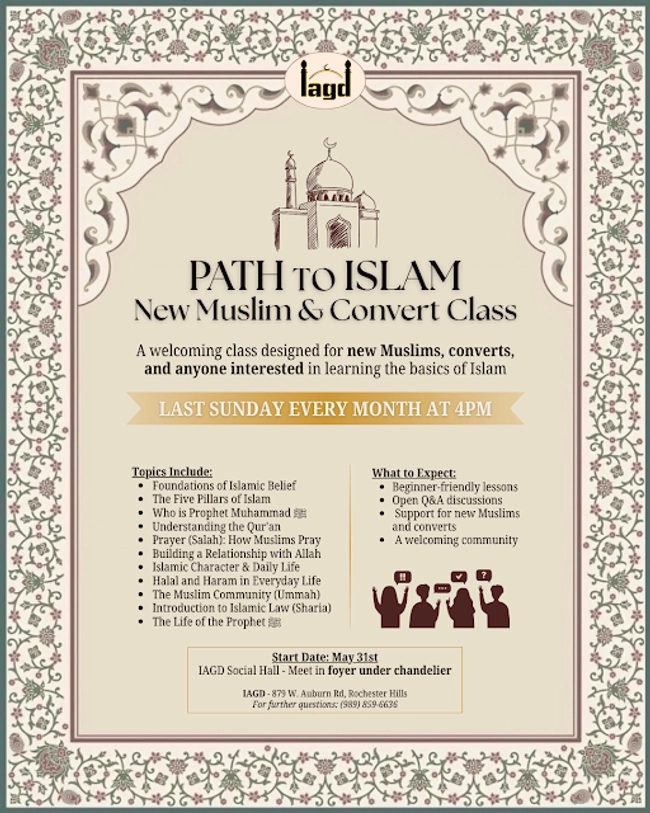 PATH to ISLAM: New Muslim & Convert Class