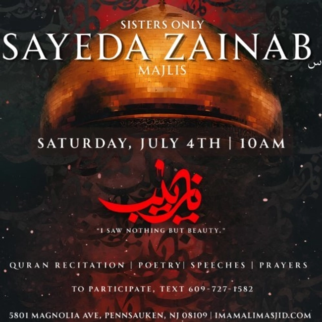 Sayeda Zainab Majlis (Sisters Only)
