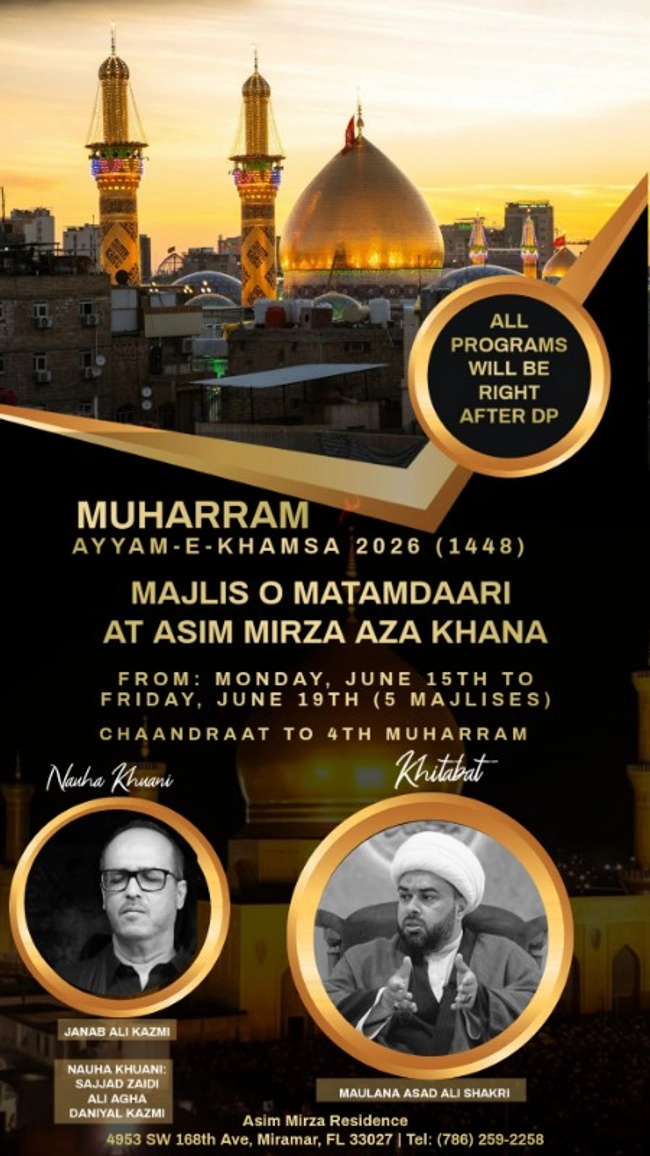 Majlis o Matamdaari at Asim Mirza Aza Khana - Day 1