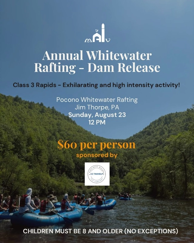 Annual Whitewater Rafting - Dam Release