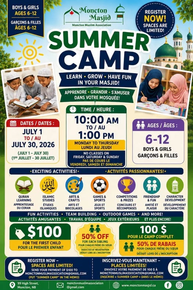 Moncton Masjid Summer Camp