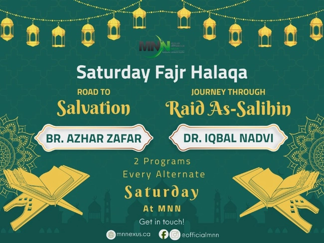 Saturday Fajr Halaqa: Journey Through Raid As-Salihin