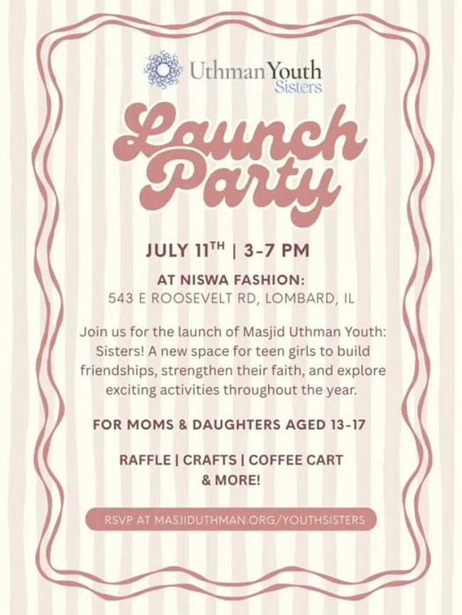 Uthman Youth Sisters Launch Party