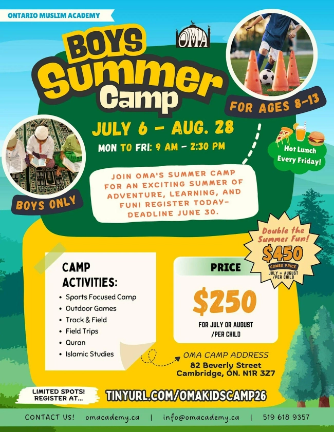OMA Boys Summer Camp 2026
