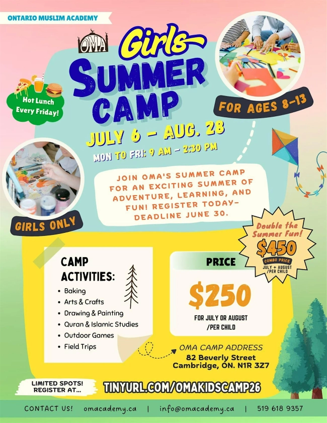 OMA Girls Summer Camp 2026