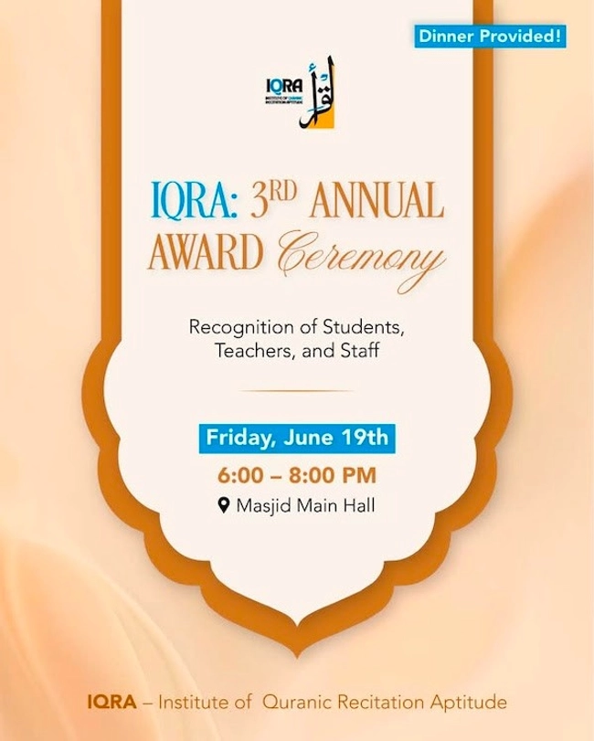 IQRA: 3rd Annual Award Ceremony