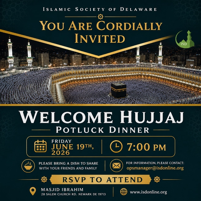 Welcome Hujjaj Potluck Dinner