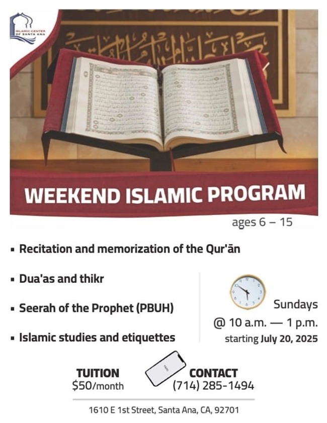 Weekend Islamic Program