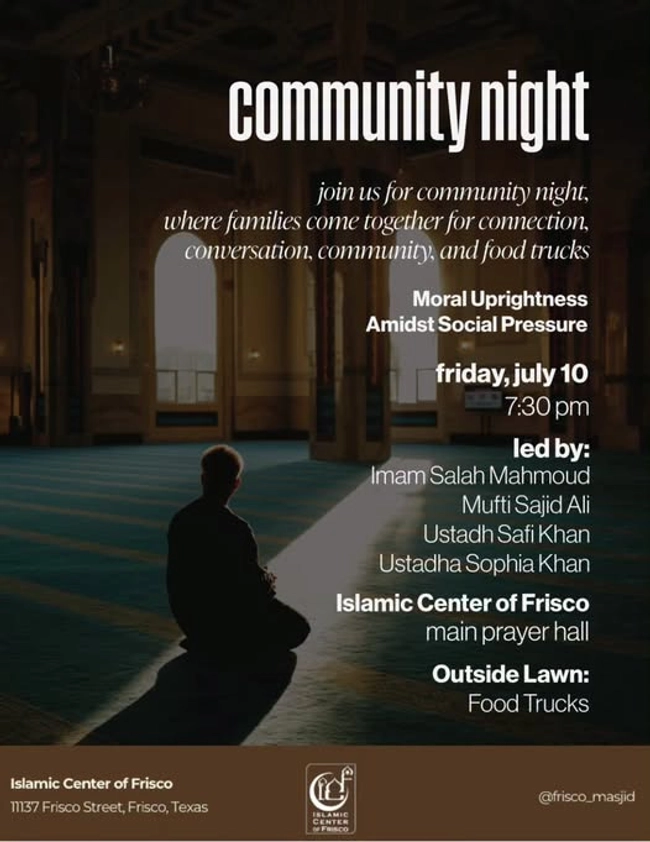 Community Night: Moral Uprightness Amidst Social Pressure