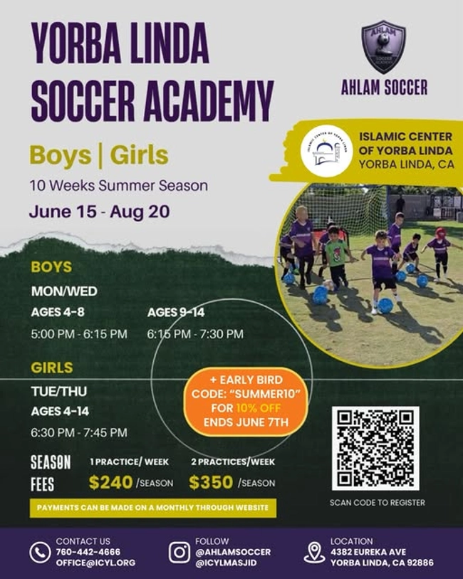 Yorba Linda Soccer Academy - Girls (Ages 4-14) Tue/Thu
