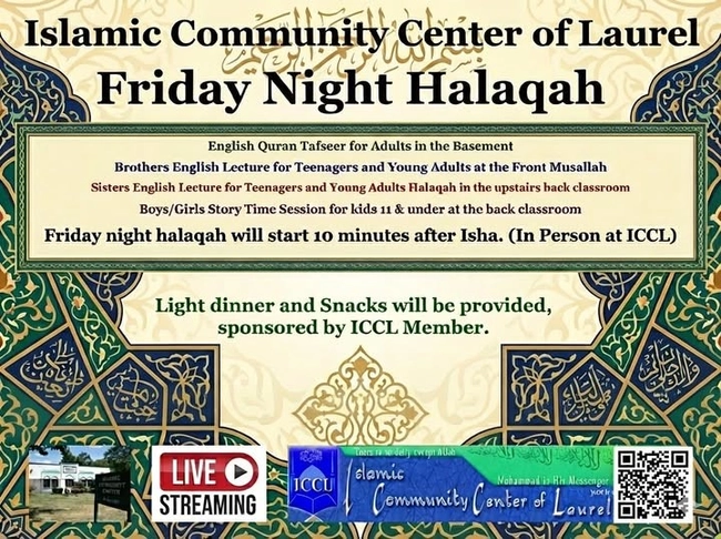 Friday Night Halaqah at ICCL