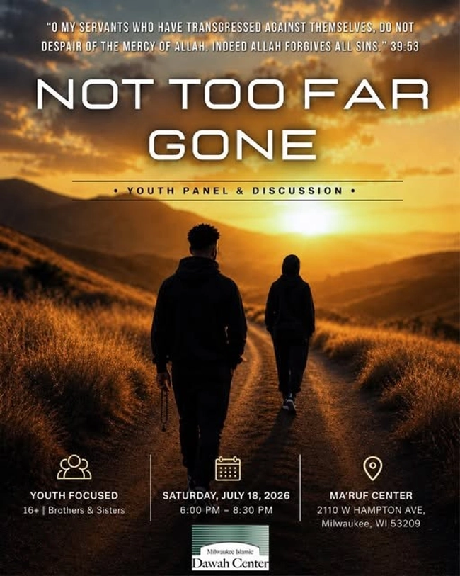 Not Too Far Gone: Youth Panel & Discussion
