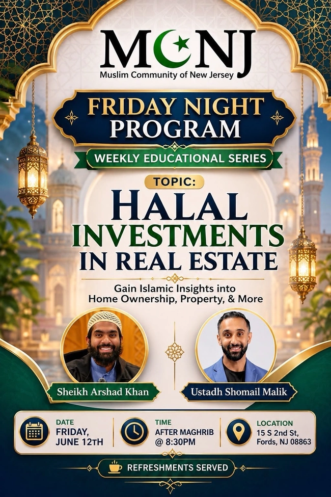 Friday Night Program: Halal Investments in Real Estate