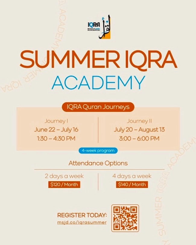 Summer IQRA Academy: Journey I