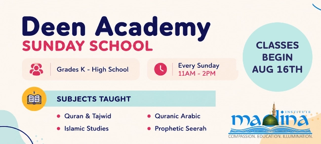 Deen Academy Sunday School