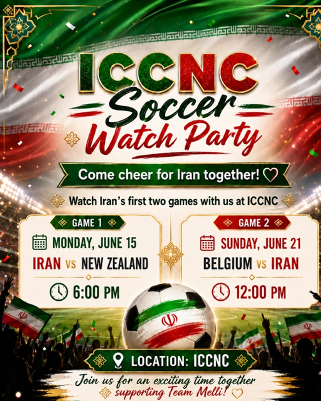 ICCN Soccer Watch Party: Iran vs New Zealand