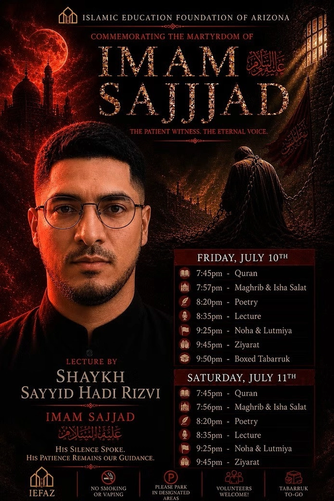 Commemorating the Martyrdom of Imam Sajjad